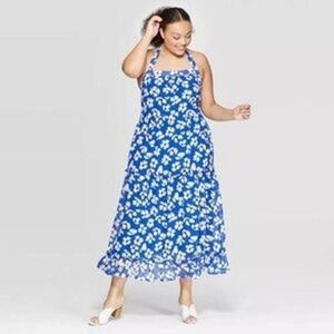 Who What Wear Floral Print Off Shoulder Tiered